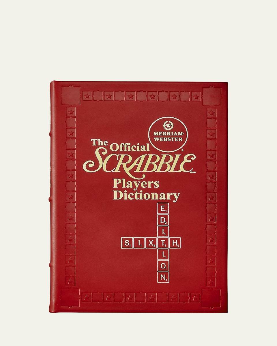 "The Official Scrabble Players Dictionary (6th Edition)" Leather Bound Book by Miriam-Webster